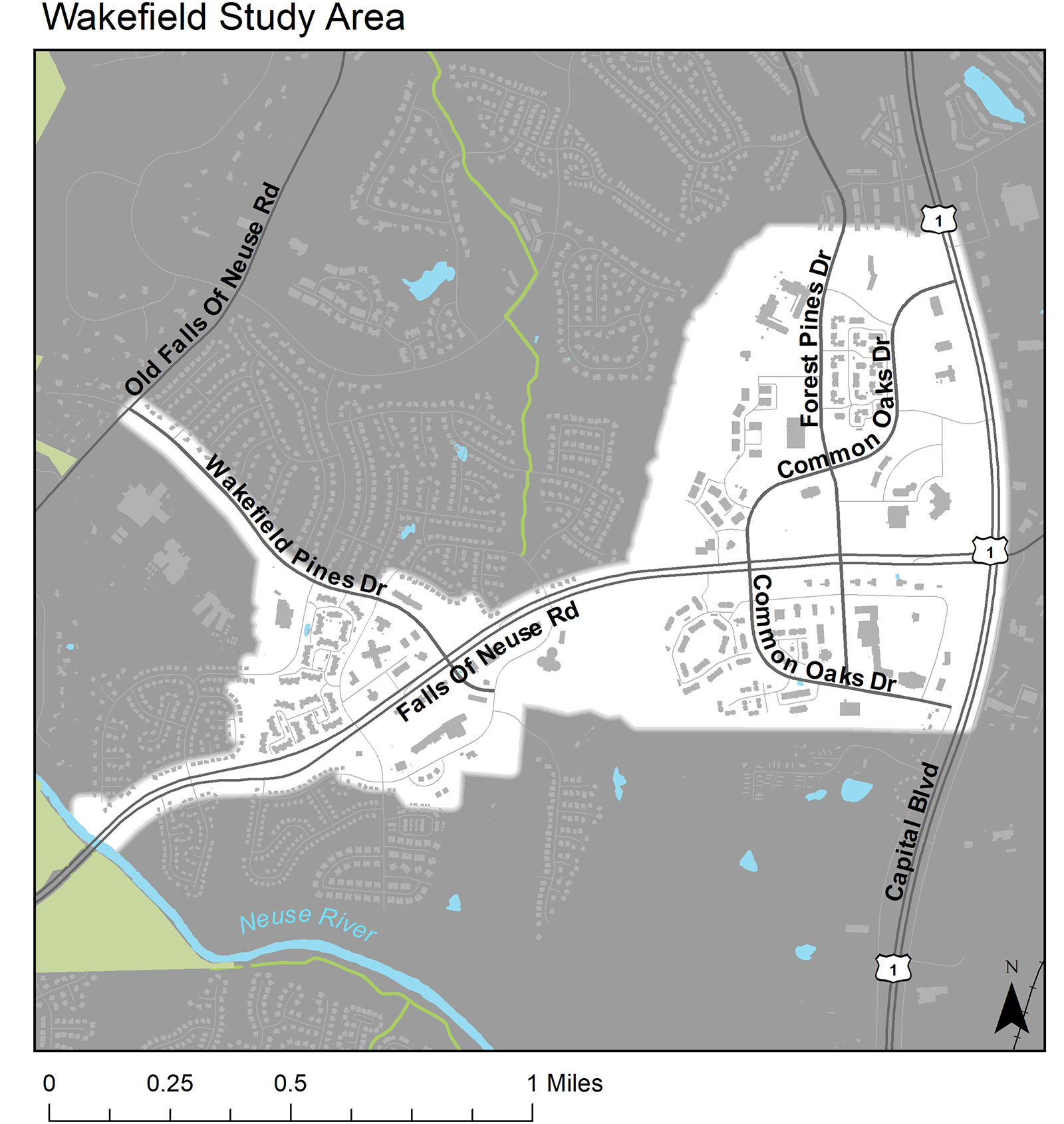 Wakefield Study Area Map