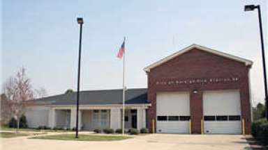 Exterior of Raleigh Fire Station 24