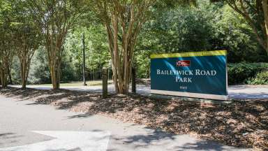 View of Baileywick Road Park Improvements