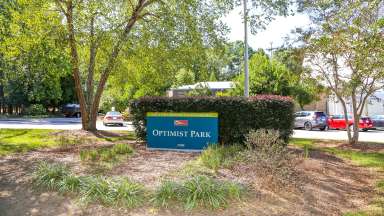 Signage at Optimist Park