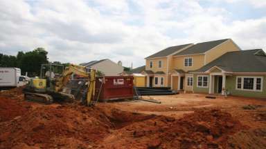 New homes under construction