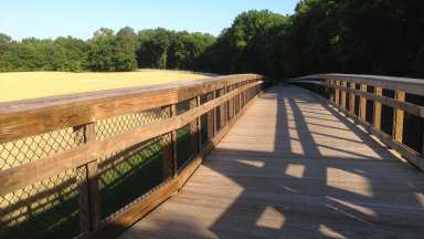 Part of a greenway trail