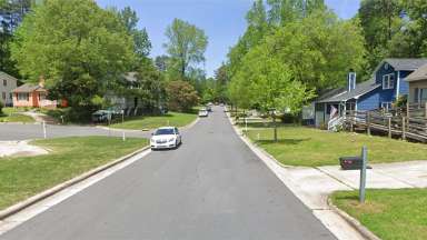 Showing Rawls drive with out a sidewalk