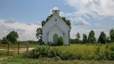 Oaky Grove Methodist Church, ca. 1910. Photo courtesy of Triangle Land Conservancy.