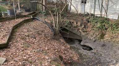 Concrete Pipe on Sweetbriar Drive