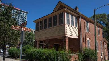 side view of the pope house