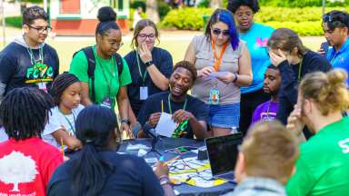 teens at a the spring convention