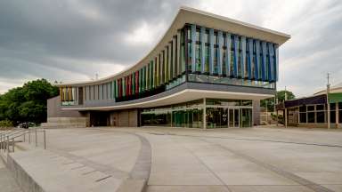 an image of the John Chavis Memorial Park entrance