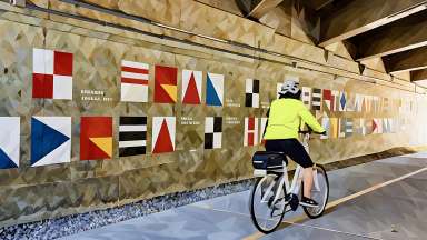 Reflecting Raleigh - The Next Comprehensive Plan - Stylized Image of Cyclist