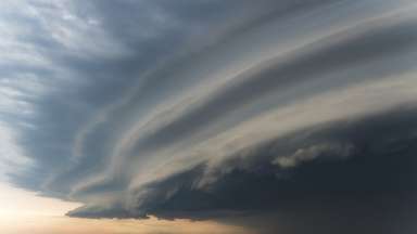 photo of a huge storm cloud