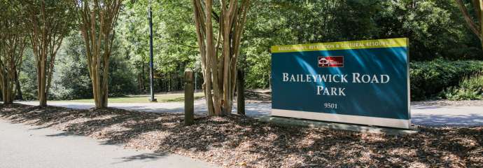 View of Baileywick Road Park Improvements