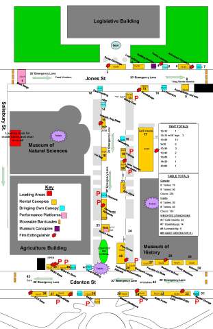 site plan map drawing for event