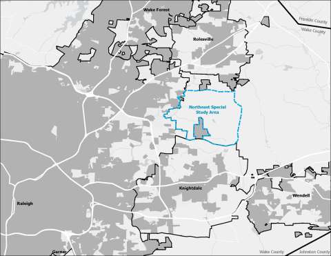 Northeast Special Study Area Location Map