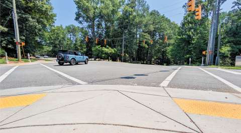 Crosswalk at Pinecrest Road