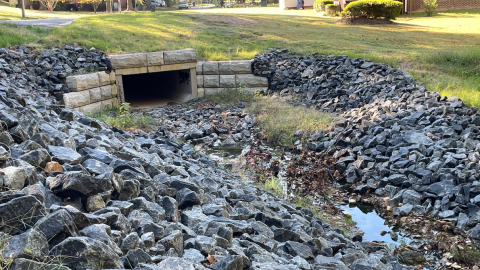 Completed construction of Sierra Drive Stormwater Pipe