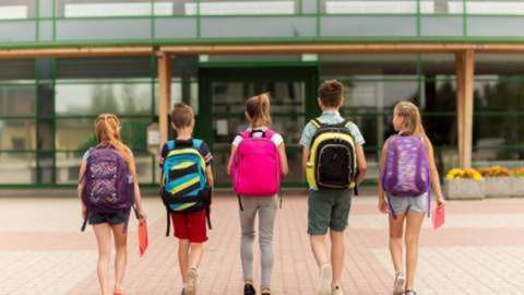 Kids walking