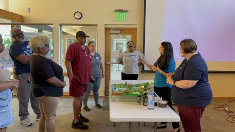 Staff teach about green stormwater infrastructure