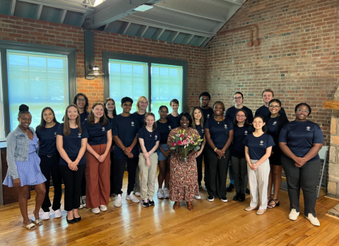 Community climate interns pose for photo