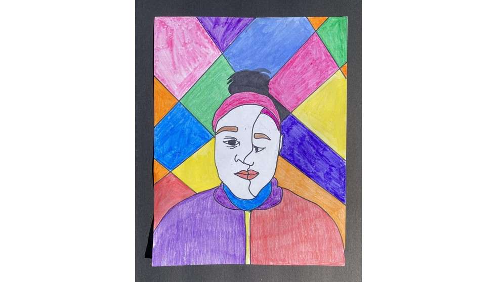 Cubist portrait Sanah Whitlock