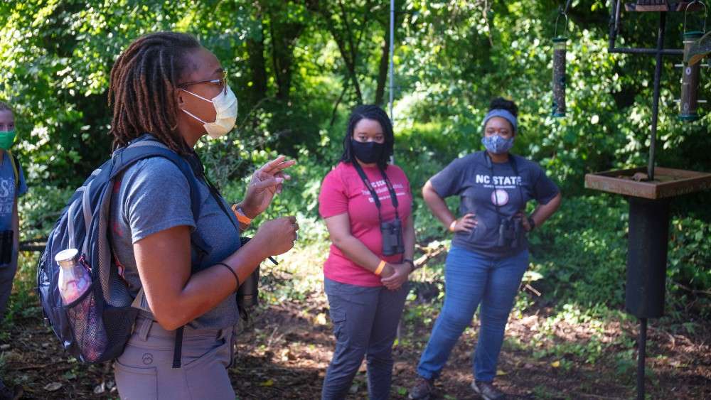 Three birders of color lead youth education birding day