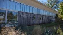 Front view of Walnut Creek Wetland Park Education Center