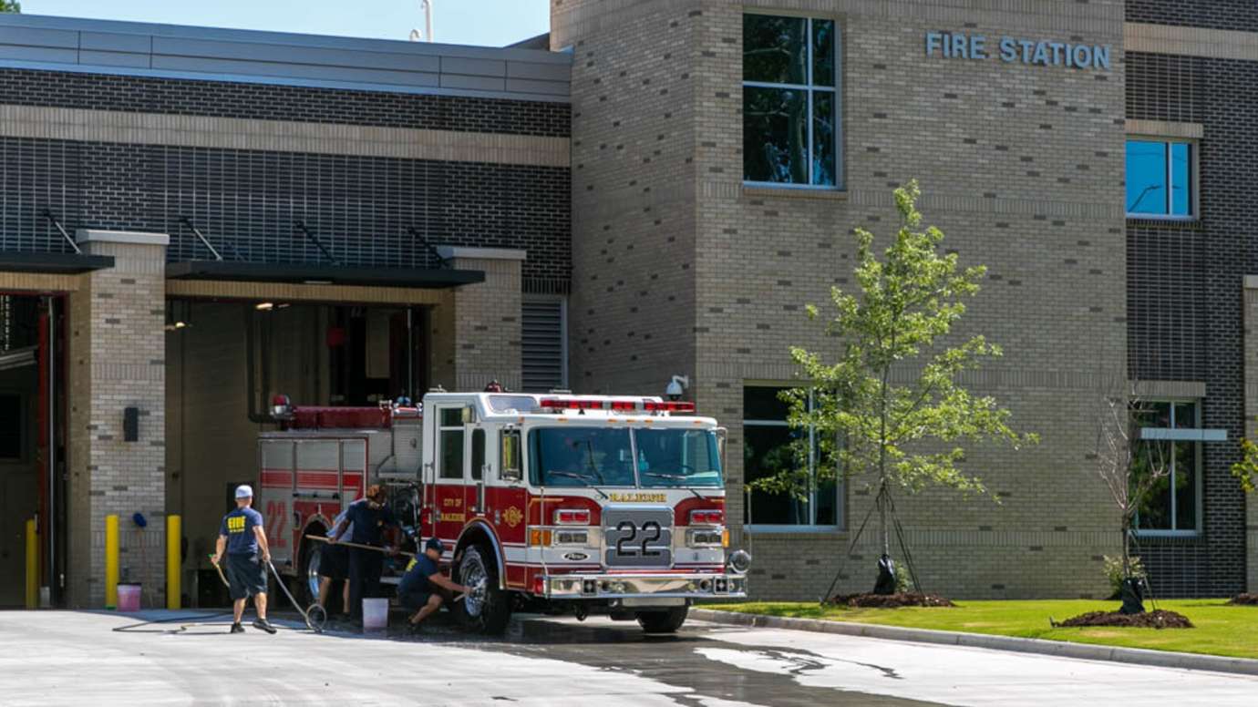 Exterior of Fire Station 22