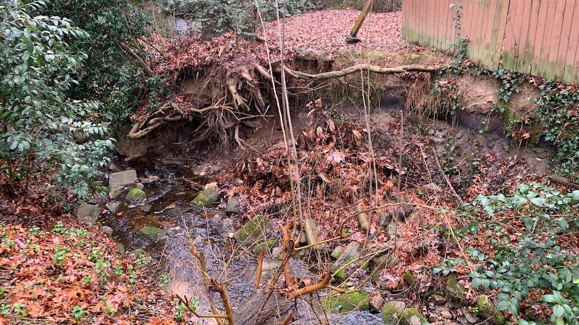 Pinecroft Drive Stormwater Erosion