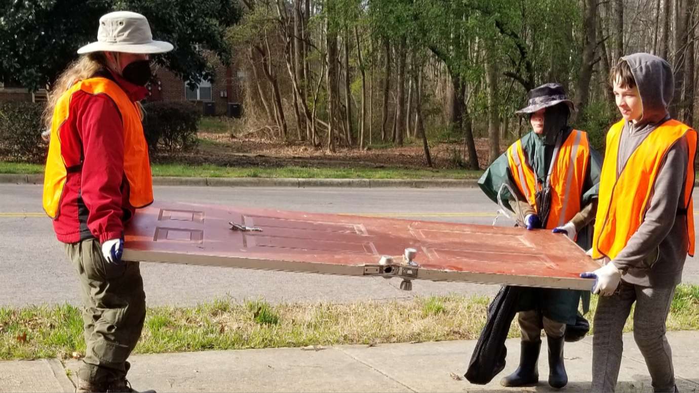 Boy Scout Troop 214 Cleanup Volunteers