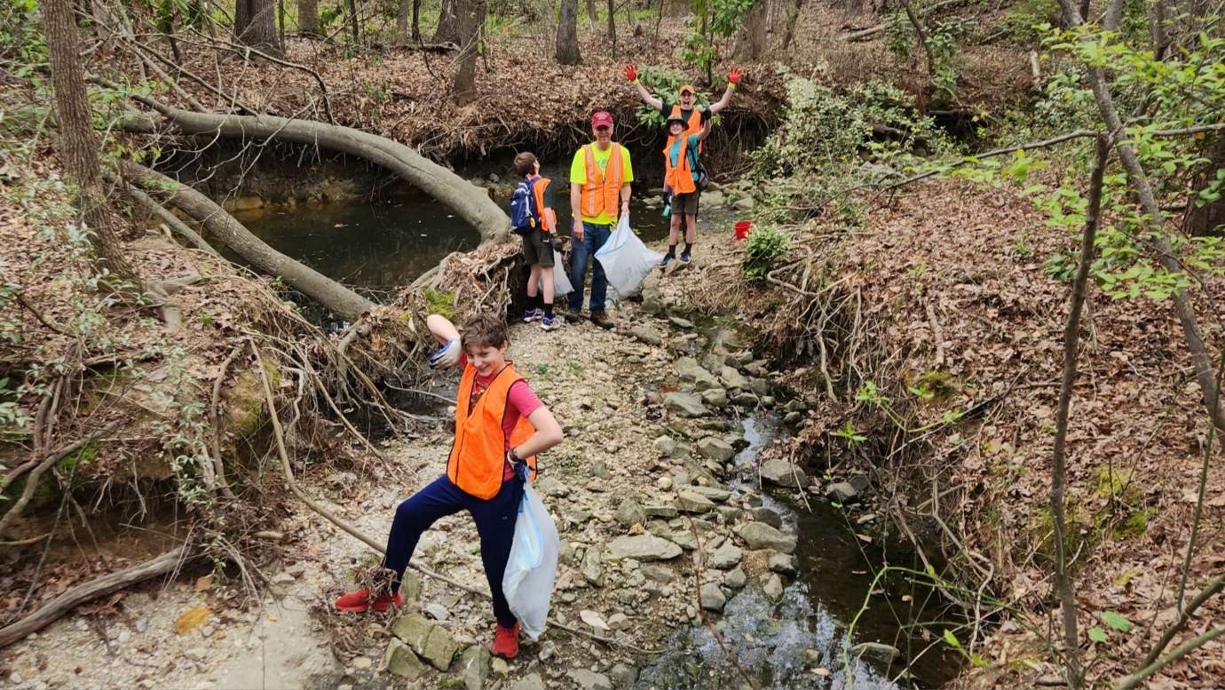 Boy Scout Troop 214 Cleanup Volunteers