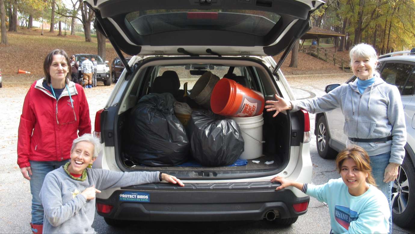 Wake County Audubon Society Cleanup Volunteers