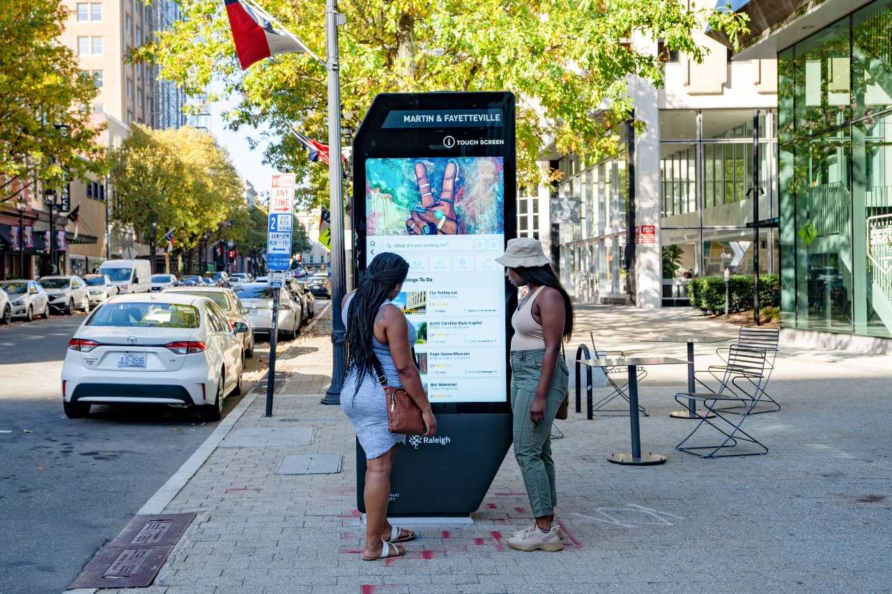 Downtown Raleigh kiosks