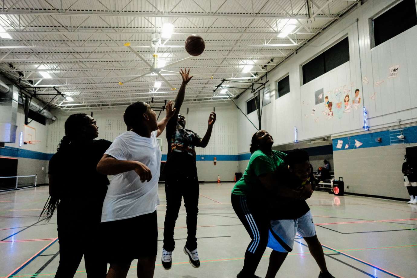 people playing with a ball