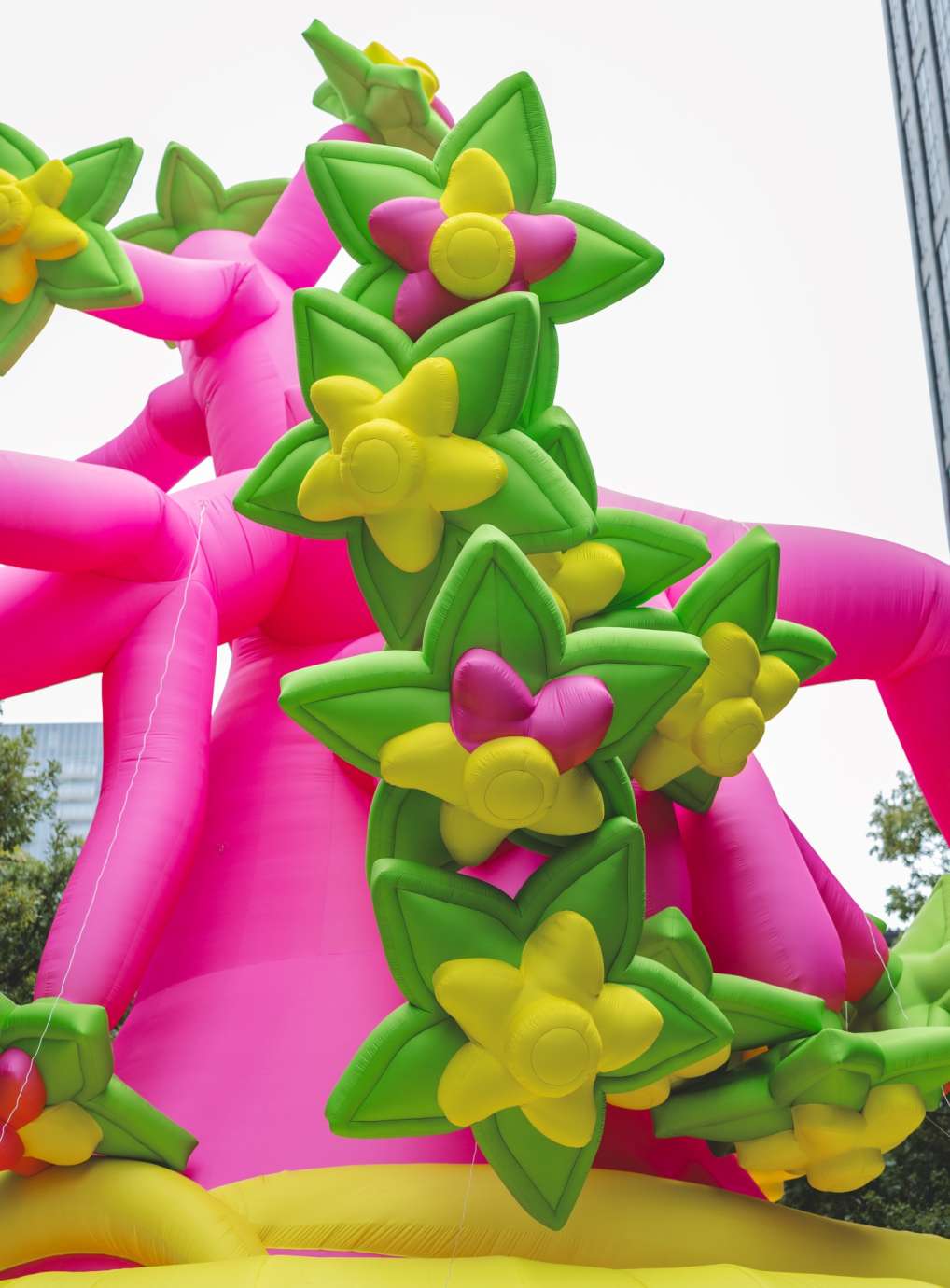 Brightly colored inflatable La Ceiba tree