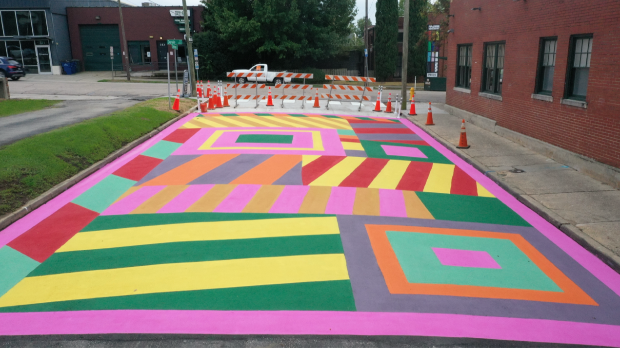 Street view of the mural