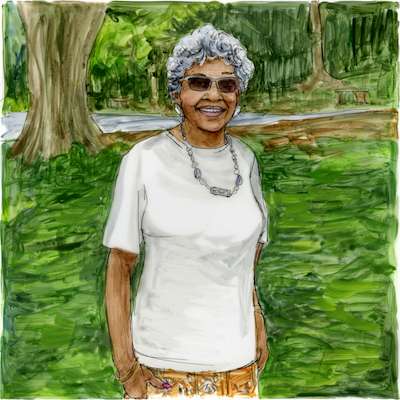 Artist rendering of Enid Patterson