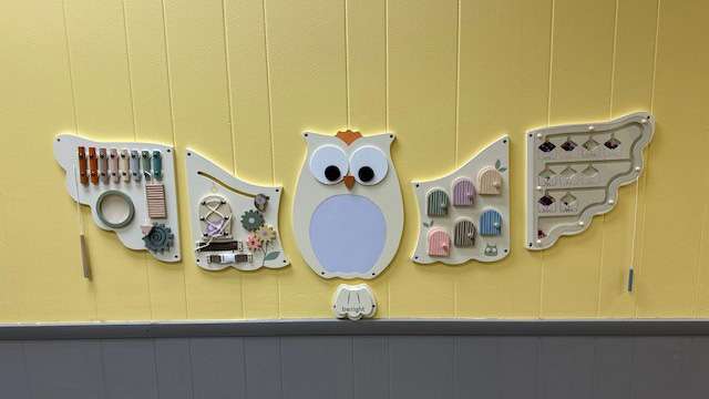 Sensory-Friendly Feature at Pullen - Owl Activity Wall