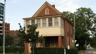 View of the exterior of the historic Pope House