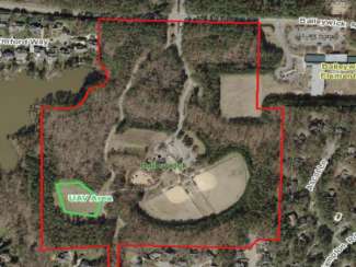 Map of Baileywick Park drone area