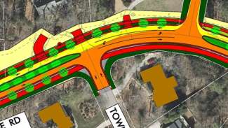 Plan of the widening of Blue Ridge Road