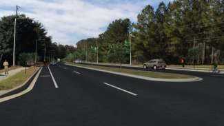 Rendering of the new Poole Road