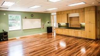 View of the Lady Slipper Room at the Crowder Woodland Center