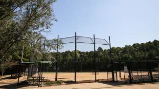 A large multipurpose or adult baseball field at Baileywick Park