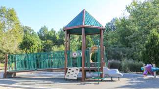 A smaller playground with slides and climbing equipment at Marsh Creek 