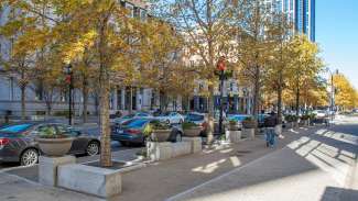 Pedestrian Way on Fayetteville Street Raleigh 