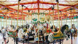 Interior of the Chavis carousel