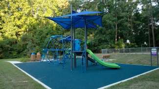 Playground equipment at kingswood forest park