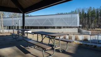 Baileywick Park Shelter with picnic tables