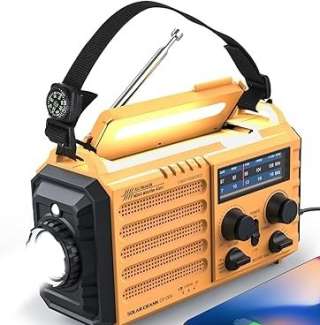 a photo of a weather radio